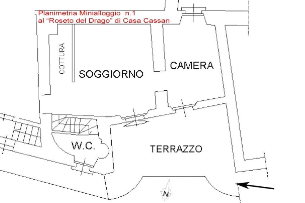 Il Drago Al Roseto Del Drago Villa San Bernardo  Buitenkant foto